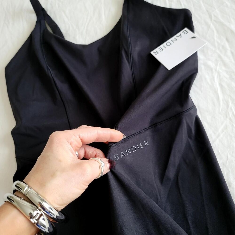 NWT BANDIER Women's Black SOLEIL SPORT short catsuit